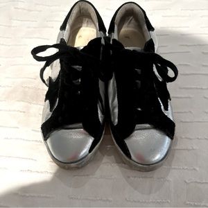 Silver and Black Golden Goose Women’s Sz 36